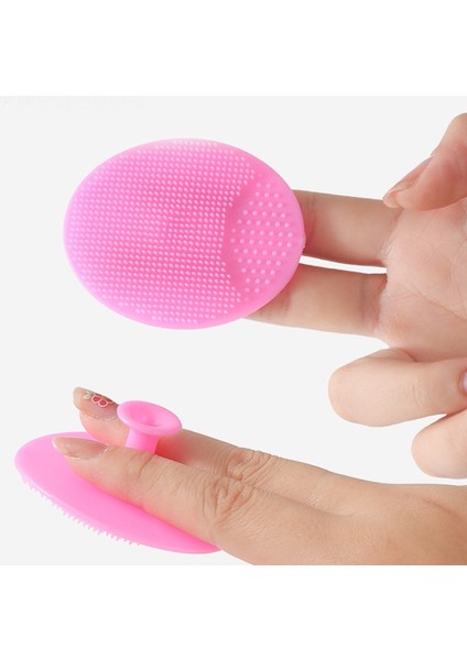Turuncu Silikon Temizleme Pedi Peeling Fırçası Kaldırma Yüz Cilt Fırçalama Vantuz Bebek Yüz Yıkama Fırçaları Masaj Yüz Cilt Bakımı Araçları (Yurt Dışından)