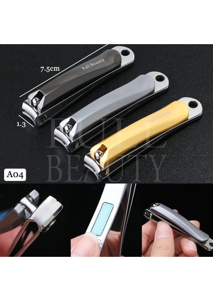 A04 Gri Paslanmaz Çelik Tırnak Makası Profesyonel Parmak Ayak Tırnak Kesici Keskin Giyotin Makas Manikür Pedikür Temiz Araçları GL1557 (Yurt Dışından) fırsatları