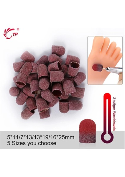 20 Adet 5X11MM 20 Adet/takım #80 Sıcaklık Değişimi Zımpara Bandı Kapakları Mandrel ile Tırnak Matkap Ucu Freze Kesiciler Parlatma Pedikür Aksesuarları (Yurt Dışından)