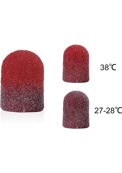 20 Adet 5X11MM 20 Adet/takım #80 Sıcaklık Değişimi Zımpara Bandı Kapakları Mandrel ile Tırnak Matkap Ucu Freze Kesiciler Parlatma Pedikür Aksesuarları (Yurt Dışından)
