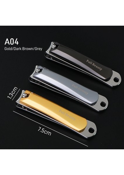 A03B Koyu Kahverengi Paslanmaz Çelik Tırnak Makası Tırnak Makası Kesici Anti Sıçrama Meslek Düzeltici Makinesi Manikür Pedikür Araçları CH1557-1 (Yurt Dışından) indirimleri