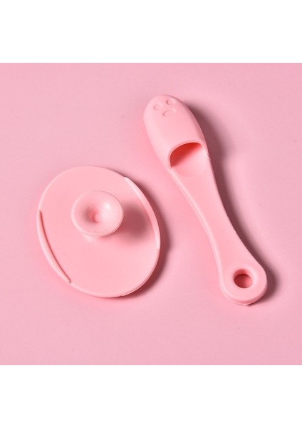 Pembe Bir Set Silikon Yüz Temizleme Fırçaları Yumuşak Saç Yüz Masajı Yıkama Yüz Fırçası Peeling Burun Temiz Siyah Nokta Kaldırma Fırçası (Yurt Dışından)