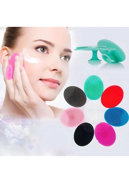 B No. 5 Erkekler Sakal Fırçası Yüz Temizleme Fırçası Fırçalayın Peeling Masaj Silikon Minyatür Yüz Derin Temiz Cilt Bakımı Yumuşak Güzellik Araçları (Yurt Dışından)