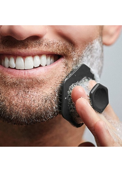 B No. 5 Erkekler Sakal Fırçası Yüz Temizleme Fırçası Fırçalayın Peeling Masaj Silikon Minyatür Yüz Derin Temiz Cilt Bakımı Yumuşak Güzellik Araçları (Yurt Dışından)