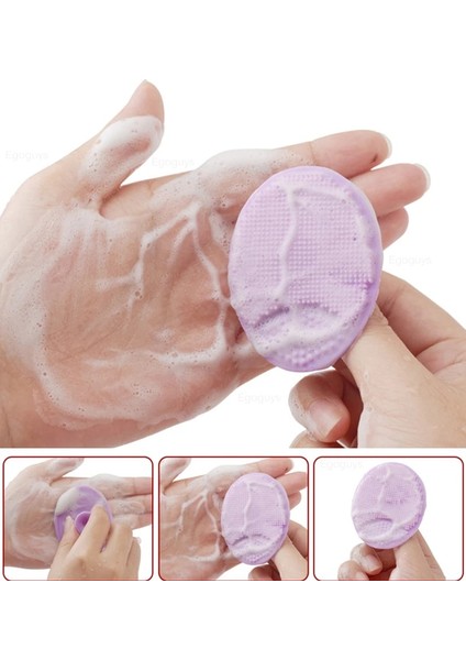 A1 1pc Silikon Temizleme Fırçası Yüz Fırçaları Bebek Banyo Masaj Yastığı Yüz Cilt Temizleyici Gözenek Derin Temizleme Fırçaları Duş Fırçalama Aracı (Yurt Dışından)
