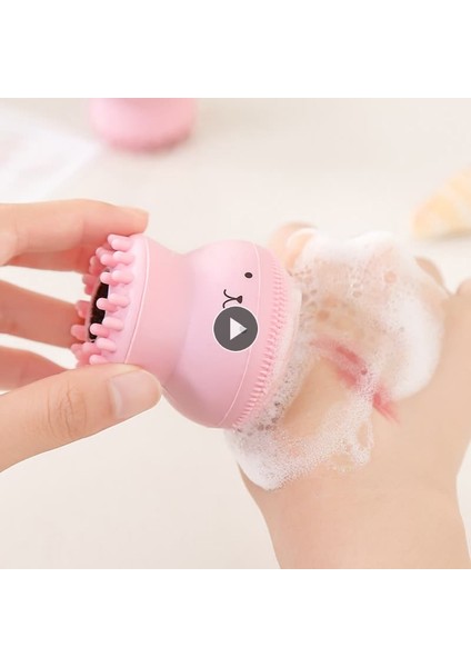 06 1pc Ahtapot Şekli Fıskiye Silikon Temizleme Fırçası Peeling Siyah Nokta Remover Yüz Derin Temizleyici Yüz Yıkama Banyo Fırçaları (Yurt Dışından) indirimleri