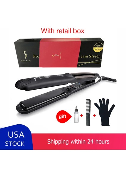 Kutusu ile Ab Saç Buharlı Düzleştirici Seramik Buhar Düzleştirici Buhar Plakası Islak/kuru Saç Demir Vapur Şekillendirici Aracı Saç Şekillendirici Aksesuarları (Yurt Dışından) fiyatları