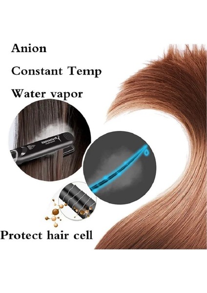 Kutusu ile Ab Saç Buharlı Düzleştirici Seramik Buhar Düzleştirici Buhar Plakası Islak/kuru Saç Demir Vapur Şekillendirici Aracı Saç Şekillendirici Aksesuarları (Yurt Dışından) fırsatları