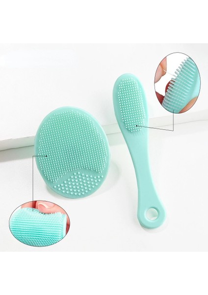 Pembe Bir Set 1 Takım Silikon Temizleme Fırçası Jel Yıkama Pedi Peeling Siyah Nokta Remover Yüz Derin Temizleyici Yüz Fırçaları Bebek Banyo Masajı (Yurt Dışından)