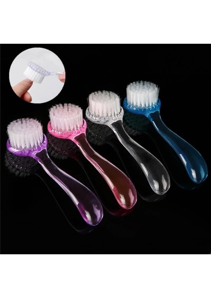 Pl 1 Adet Yuvarlak Kafa Manikür Plastik Toz Temizleme Fırçası Makyaj Yıkama Fırçası Manikür Pedikür Manikür Manikür Araçları (Yurt Dışından) fiyatları