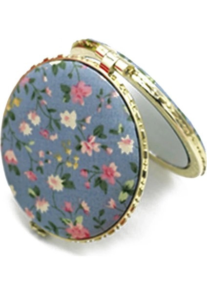 Yuvarlak Pembe Mini Iki Taraflı Katlanır Makyaj Aynası Kadın Vintage Baskılı Yuvarlak Makyaj Kompakt Cep Çiçek Hediye Için Taşınabilir Kozmetik Aynalar (Yurt Dışından)