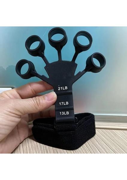 Siyah 1 Adet Silikon Gripster Kavrama Güçlendirici Parmak Ayırıcı Sedye Eğitmen Spor Salonu Fitness Eğitimi ve Egzersiz El Ayak Bakımı (Yurt Dışından)