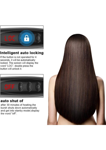 Siyah Abd Isıtma Düzleştirici Tarak Saç Düzleştirici Fırçası Erkekler Hızlı Sakal Düzleştirici Fırça Sakal Tarağı Şekillendirici Demir Pürüzsüzleştirici Tarak (Yurt Dışından) fırsatları