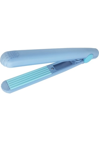 Dalga Tarzı Mavi Ab Sonofly Mini Taşınabilir Saç Düzleştirici Elektrikli Curling Demir 2 In 1 Kadın Seramik Kuaförlük Aracı Seyahat Ev Kullanımı Için JF-370 (Yurt Dışından)