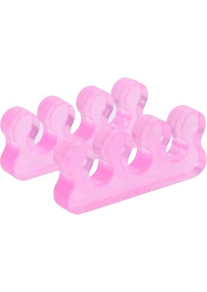 Pembe 2 Adet/1 Çift Yumuşak Silikon Manikür Pedikür Çivi Parmak Ayırıcı Esnek Parmak Ayak Spacer Ayırma Düzleştirici Aracı (Yurt Dışından)