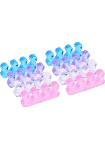 Pembe 2 Adet/1 Çift Yumuşak Silikon Manikür Pedikür Çivi Parmak Ayırıcı Esnek Parmak Ayak Spacer Ayırma Düzleştirici Aracı (Yurt Dışından)