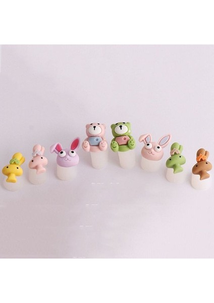 07 Yumuşak Yeniden Kullanılabilir Hayvan Şeker Renk Çiçek Kalıplama Salon Ayak Parmak Bölücü Ayak Ayırıcı Manikür Aracı Ayak Parmakları Kilit Araçları (Yurt Dışından)