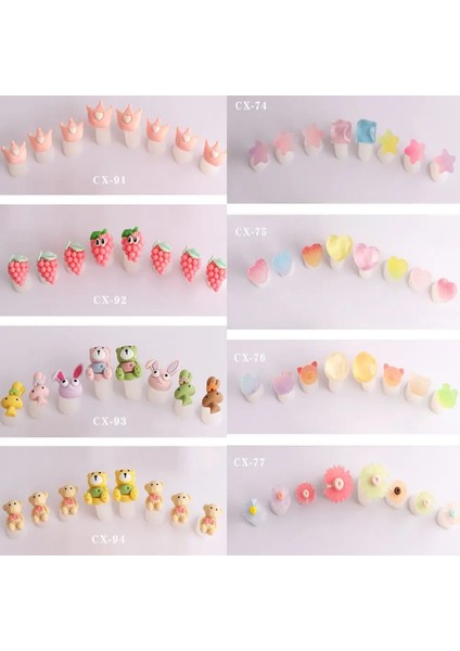 07 Yumuşak Yeniden Kullanılabilir Hayvan Şeker Renk Çiçek Kalıplama Salon Ayak Parmak Bölücü Ayak Ayırıcı Manikür Aracı Ayak Parmakları Kilit Araçları (Yurt Dışından) modelleri