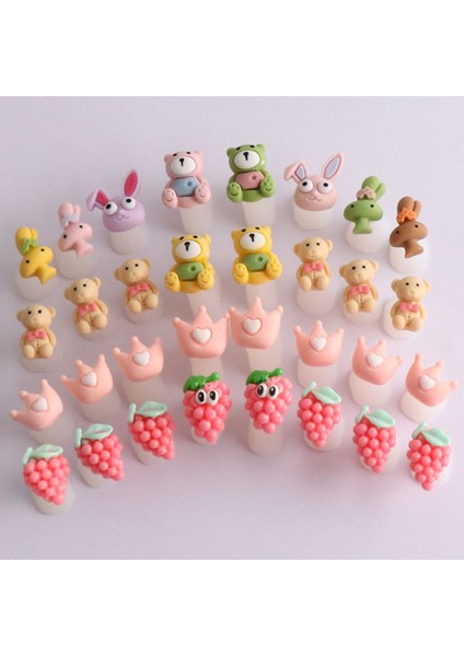 07 Yumuşak Yeniden Kullanılabilir Hayvan Şeker Renk Çiçek Kalıplama Salon Ayak Parmak Bölücü Ayak Ayırıcı Manikür Aracı Ayak Parmakları Kilit Araçları (Yurt Dışından) fırsatları