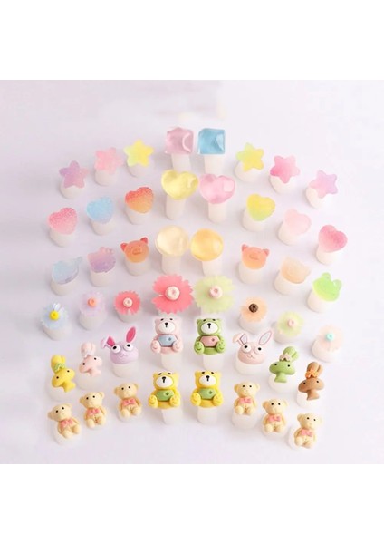 07 Yumuşak Yeniden Kullanılabilir Hayvan Şeker Renk Çiçek Kalıplama Salon Ayak Parmak Bölücü Ayak Ayırıcı Manikür Aracı Ayak Parmakları Kilit Araçları (Yurt Dışından) indirimleri