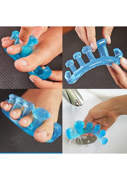 10 Adet-S 10/20 Adet Ayak Ayırıcı Kemik Düzeltici Yumuşak Silikon Parmak Uçları Pedikür Aracı Profesyonel Ayak Jel Düzleştirici Bunyon Düzeltici (Yurt Dışından)