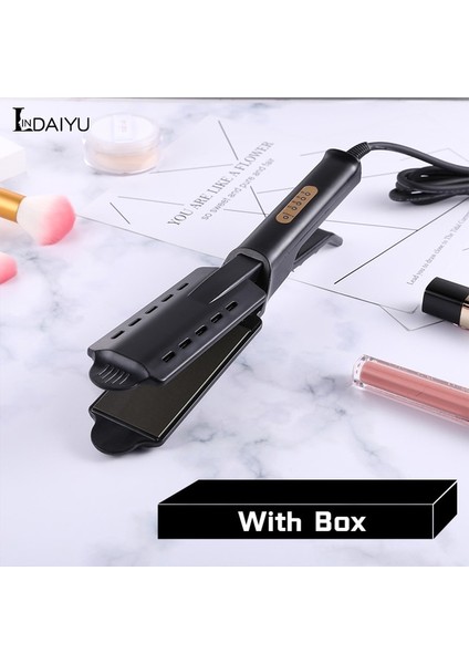 Kutu Saç Düzleştirici Buharlı Düzleştirici Seramik Iyon Sabit Sıcaklık Saçlara Zarar Vermez Elektrikli Dört Hızlı Sıcaklık Kontrolü Ayarı (Yurt Dışından)