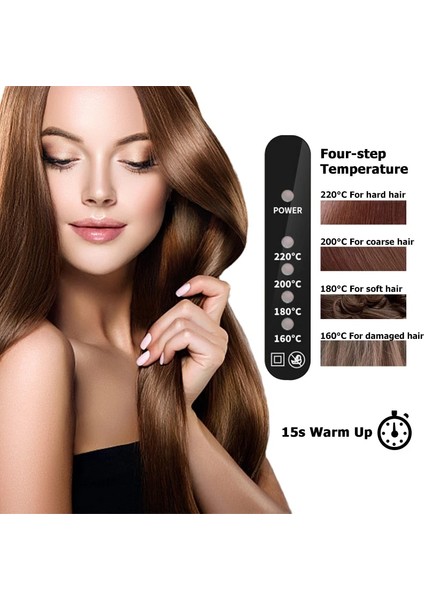 Kutu Saç Düzleştirici Buharlı Düzleştirici Seramik Iyon Sabit Sıcaklık Saçlara Zarar Vermez Elektrikli Dört Hızlı Sıcaklık Kontrolü Ayarı (Yurt Dışından) modelleri