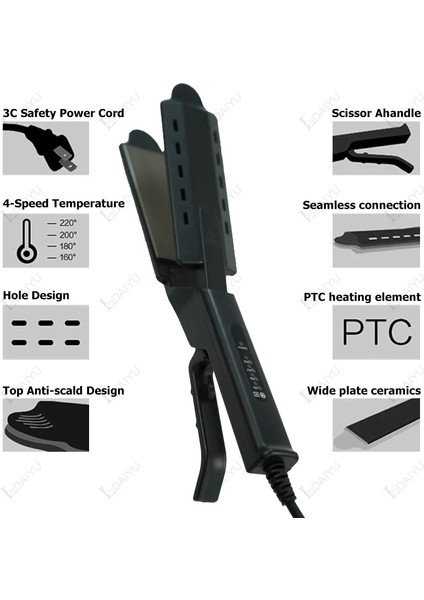 Kutu Saç Düzleştirici Buharlı Düzleştirici Seramik Iyon Sabit Sıcaklık Saçlara Zarar Vermez Elektrikli Dört Hızlı Sıcaklık Kontrolü Ayarı (Yurt Dışından) fırsatları