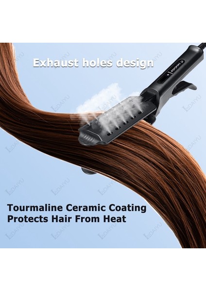Kutu Saç Düzleştirici Buharlı Düzleştirici Seramik Iyon Sabit Sıcaklık Saçlara Zarar Vermez Elektrikli Dört Hızlı Sıcaklık Kontrolü Ayarı (Yurt Dışından) indirimleri
