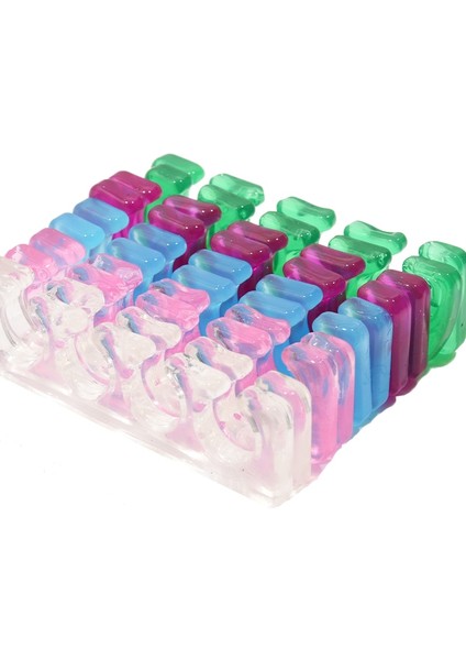 Açık Yeşil 2 Adet/takım Yumuşak Silikon Parmak Ayak Ayırıcı Yumuşak Silikon Ayak Parmağı Ayırıcılar Esnek Yumuşak Silikon Parmak Ayak Parmağı Paspayı Manikür Aracı (Yurt Dışından)