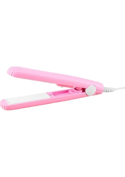 Pembe Bize Mini Saç Düzleştirici Düzleştirici Seramik Saç Düzleştirici Kuru ve Islak Termostatik Elektrikli Saç Maşası Moda Şekillendirici Araçları (Yurt Dışından)