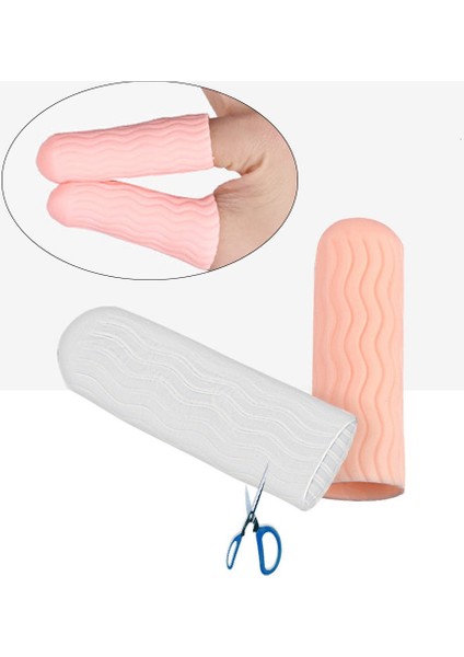 Beyaz 2 Adet Parmak Koruyucuları Parmak Ayırıcı Sürtünme Önleyici Parmak Kapağı Koruyucuları Silikon Tüp Bandaj Kollu Nefes Alabilen Kaymaz (Yurt Dışından) fiyatları