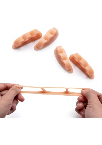 Beyaz 4 Adet = 2 Çift Silikon Ortopedik Kaynağı Ayırıcı Jel Destek Pedleri Bunyon Ayarlayıcı Ayak Bakımı Çekiç Ayak Ayırıcı Düzeltici (Yurt Dışından) indirimleri