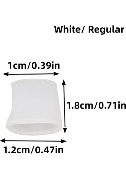 1.8 cm x 1.2 cm 2 Adet Kuyruk Parmak Silikon Jel Ayak Tüpü Koruma Kılıfı Mısır Kabarcıklar Bunyon Düzeltici Düzleştirici Koruyucu Ayak Bakımı Araçları (Yurt Dışından)