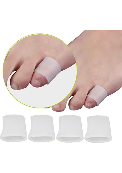 1.8 cm x 1.2 cm 2 Adet Kuyruk Parmak Silikon Jel Ayak Tüpü Koruma Kılıfı Mısır Kabarcıklar Bunyon Düzeltici Düzleştirici Koruyucu Ayak Bakımı Araçları (Yurt Dışından)