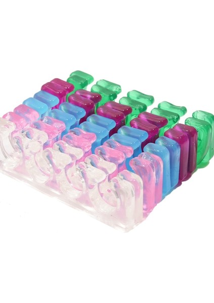 Pembe 2 Adet/grup Yumuşak Silikon Parmak Ayak Ayırıcı Ayak Bakımı Tırnak Araçları Manikür Pedikür Ayak Parantez Destek Yardımcısı Lehçe Manikür (Yurt Dışından)