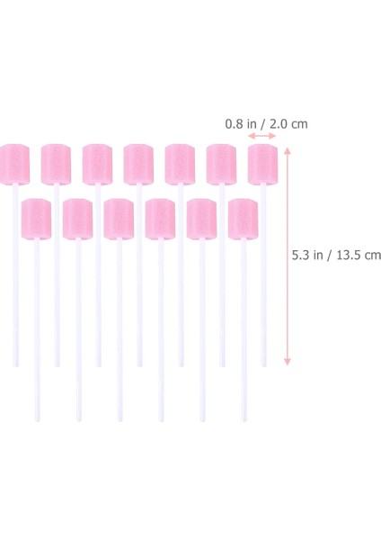 Pembe 80 Adet Oral Swablar Temizleme Süngeri Diş Malzemeleri Ağız Swablar Kürdan Ağız Tek Kullanımlık Bakım (Yurt Dışından) indirimleri