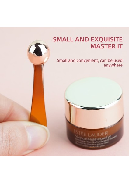 Gül Altın Uzun Brainbow Masaj Sopa Göz Kremi Uygulama Topu Özü Giriş Gözler Kaldırma Metal Kazma Çubuğu Göz Bakım Cihazları (Yurt Dışından) fırsatları