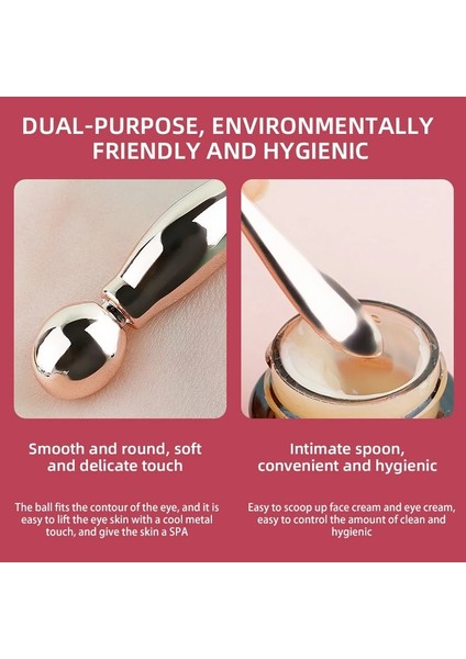 Gül Altın Uzun Brainbow Masaj Sopa Göz Kremi Uygulama Topu Özü Giriş Gözler Kaldırma Metal Kazma Çubuğu Göz Bakım Cihazları (Yurt Dışından) indirimleri