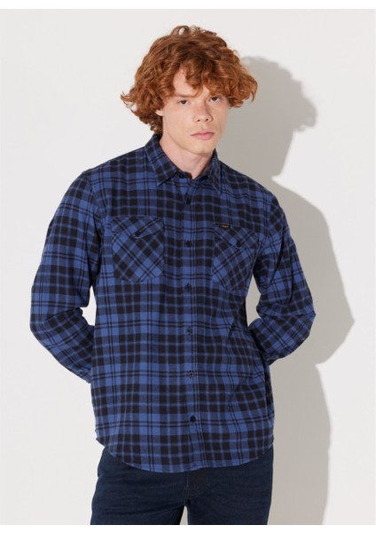 Erkek Siyah Klasik Yaka Gömlek