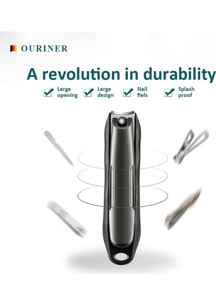 Altın Yükseltme Tırnak Makası Anti-Sıçrama Tırnak Kesici Ayrılabilir Tasarım Tırnak Makası Paslanmaz Çelik + Abs Reçine Manikür Araçları (Yurt Dışından) modelleri