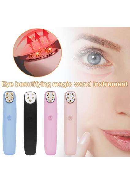 B 1 Adet Rf Güzellik Göz Masajı Ince Çizgileri Kaldır Gözler Cildi Sıkılaştırır Koyu USB Çanta Anti-Aging Enstrüman Şarj Çevreler Göz B8I4 (Yurt Dışından)