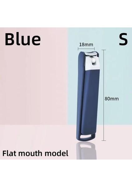 Mavi Düz Model S Yeni Sıçramaya Dayanıklı Tırnak Makası Tırnak Ayak Tırnağı Düzeltici Manikür Kesici Karikatür Sevimli Tırnak Sanat Bıçak Yüksek Dereceli Tırnak Makası (Yurt Dışından)