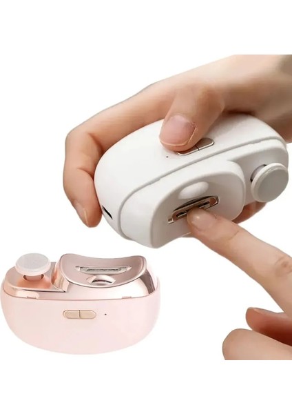 Pembe Elektrikli Parlatma Tırnak Makası Işık ile Otomatik Tırnak Giyotin Şarj Edilebilir Tırnak Taşlama Manikür Bakım Aracı Bebek Yetişkin Için (Yurt Dışından) fiyatları