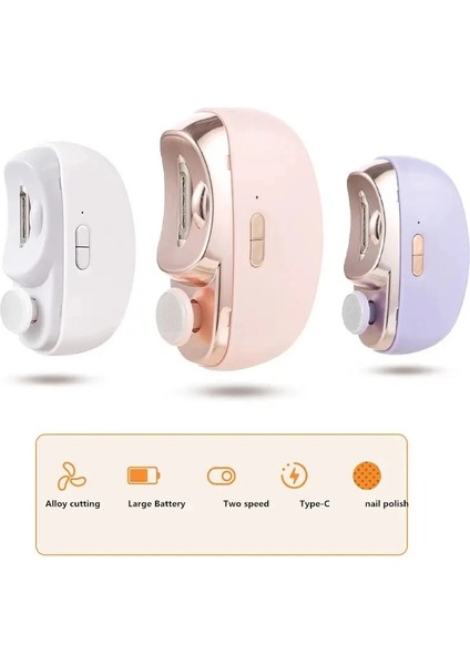 Pembe Elektrikli Parlatma Tırnak Makası Işık ile Otomatik Tırnak Giyotin Şarj Edilebilir Tırnak Taşlama Manikür Bakım Aracı Bebek Yetişkin Için (Yurt Dışından) modelleri