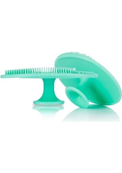 Mavi 1 Adet Silikon Temizleme Pedi Yüz Peeling Fırçası Spa Cilt Fırçalama Temizleyici Yumuşak Derinden Yıkama Yüz Temizleme Araçları (Yurt Dışından)