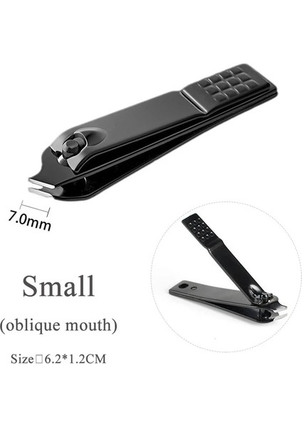 Küçük Eğik Ağız 1 Adet Siyah Tırnak Makası Paslanmaz Çelik Tırnak Kesici Kalın Makas Pense Ayak Tırnağı Tırnak Profesyonel Manikür Düzeltici Nailart (Yurt Dışından)