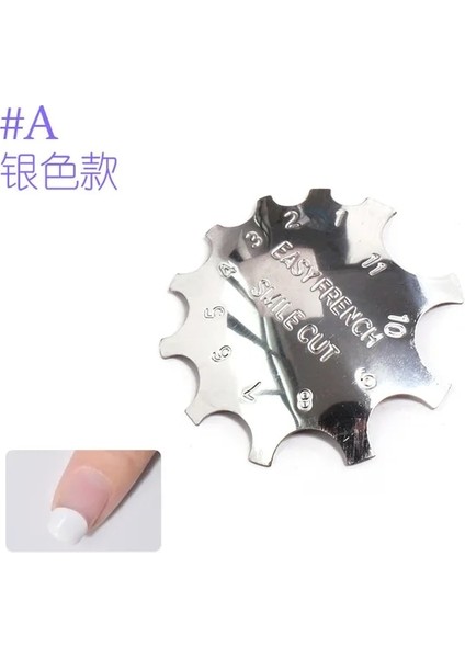 Bir 1 Adet Fransız Kesim Tırnak Şablon Kesici Giyotin Clipper Çok Boyutlu Dosyalar Poli Ipuçları Jel Manikür Aracı (Yurt Dışından)
