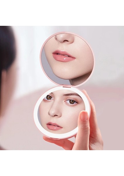 10 Kez Beyaz 3 Renk 10 Kez Mini Ayna Taşınabilir Işıklar 2 Taraflı LED USB Dış Mekan El Katlanabilir Cep Makyaj Güzellik Kozmetik Aracı Kadınlar Için (Yurt Dışından) fırsatları