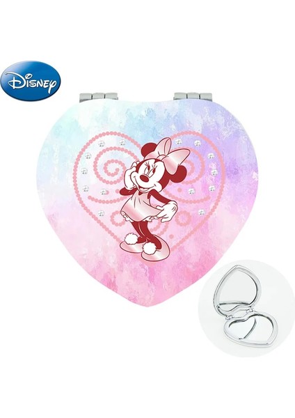 MIK472 Disney Pembe Arka Plan Minnie Mouse Makyaj Aynaları 2022 Tek Marka Mağaza Karikatür Fotoğrafları Kalp Şekli Kızın Aynası MIK470 (Yurt Dışından) fiyatları